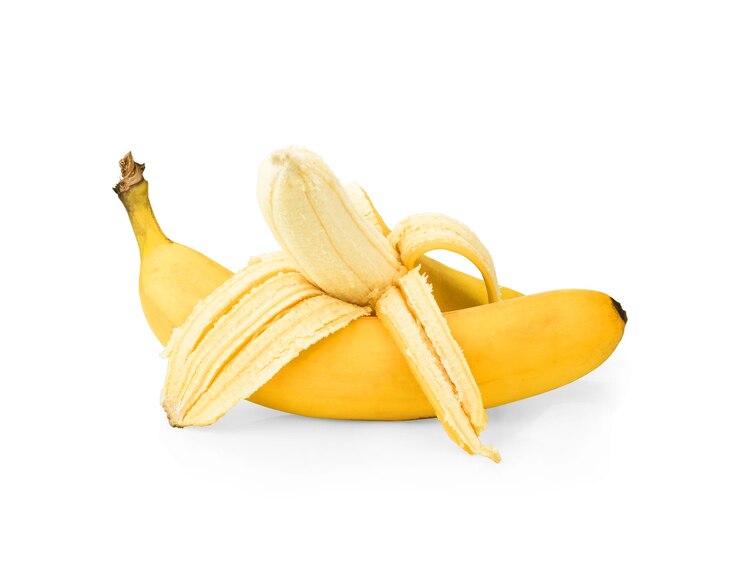 Banana isolated on white background, clipping path, full depth of field Premium Photo