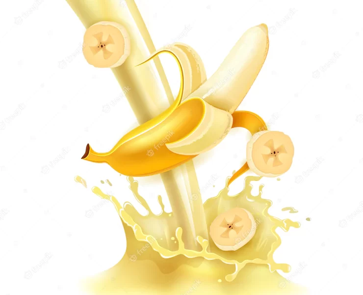 Banana sweet milk Free Vector