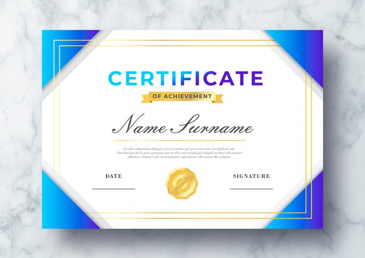 Beautiful Certificate Achievement Psd Template 69286 126