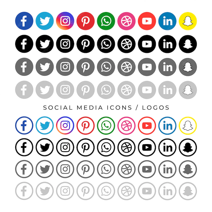 Big Collection Social Media Logotype 1017 22235