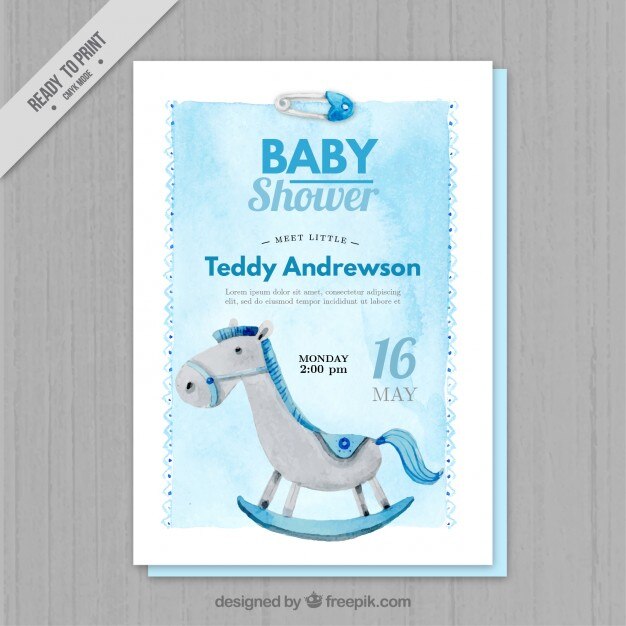 Blue Watercolor Baby Shower Invitation 23 2147551667