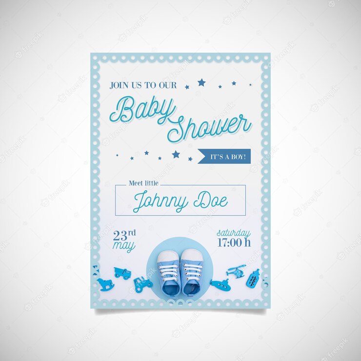 Boy Baby Shower Template With Photo 23 2148469192