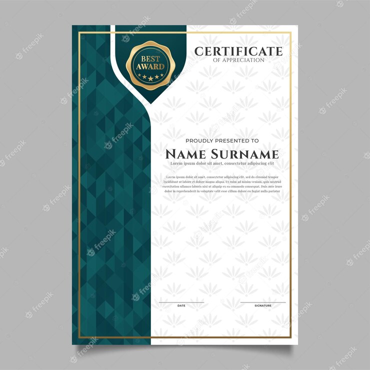 Certificate Achievement Border Design Templates 206725 581