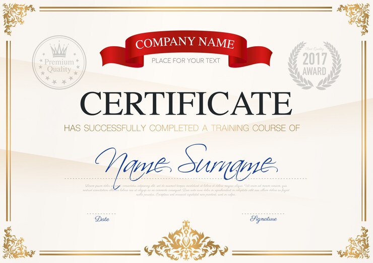 Certificate Completion Template 1284 14386