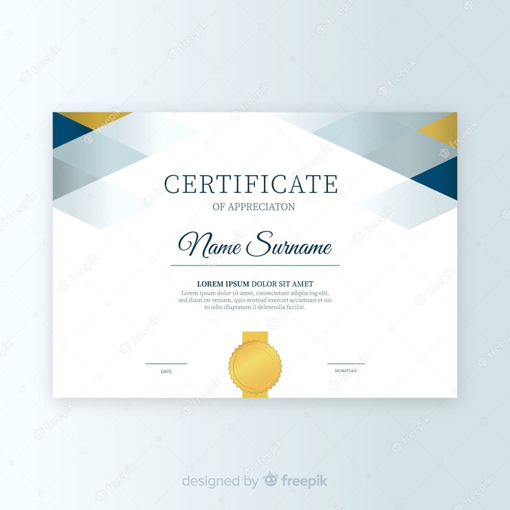 Certificate Template Abstract Style 23 2147938928