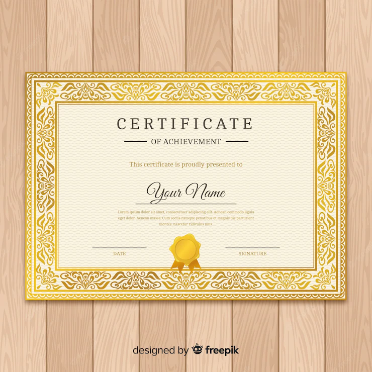 Classic Certificate Template 23 2147949367