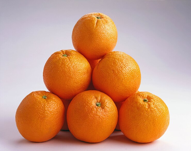 Closeup Shot Oranges Top Each Other White Surface Great Background 181624 24920