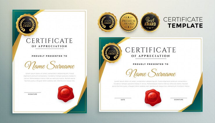 Creative Certificate Appreciation Template Modern Design 1017 27158