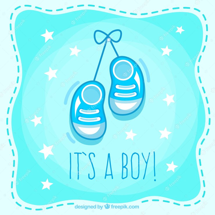 Cute Baby Shower Card Boy 23 2147522543