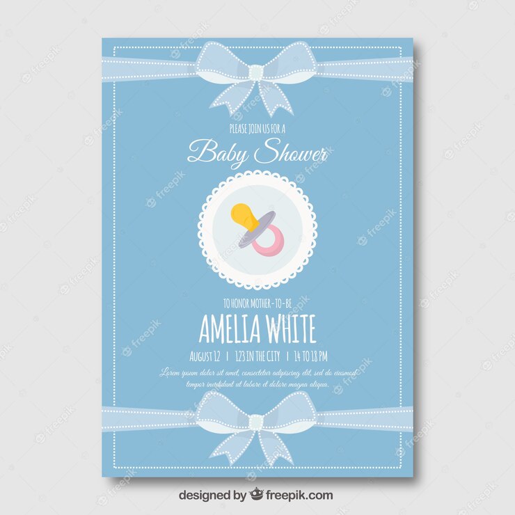 Cute Blue Baby Shower Template 23 2147773823