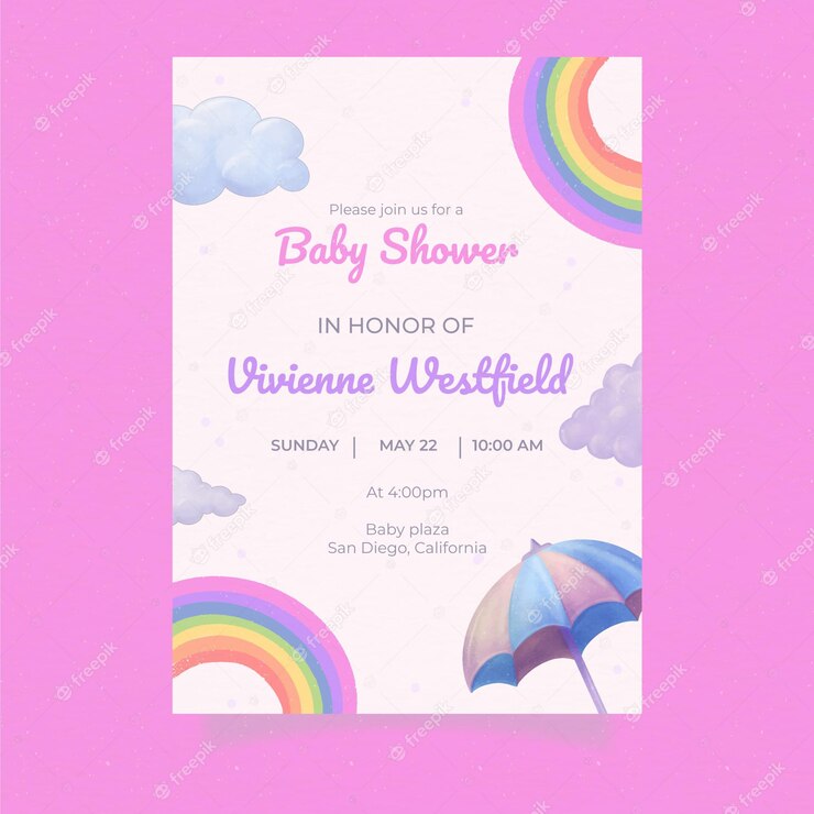 Cute Chuva De Amor Baby Shower Invitation 23 2148946566