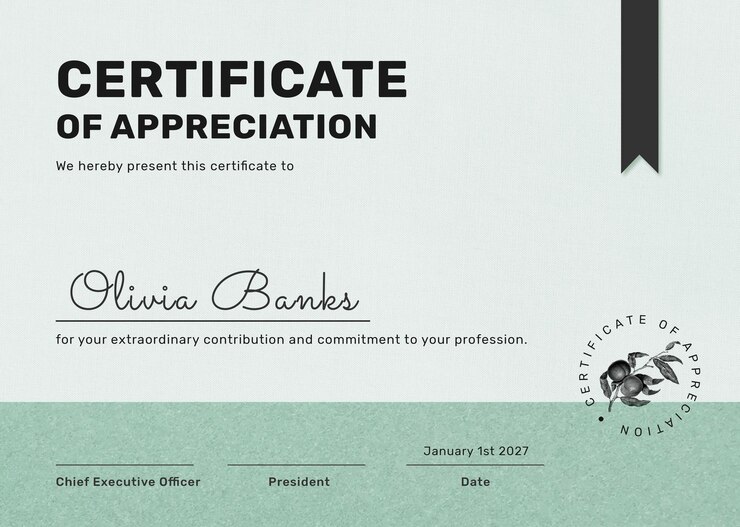 Editable Certificate Template Psd Minimal Botanical Design 53876 123364 (1)