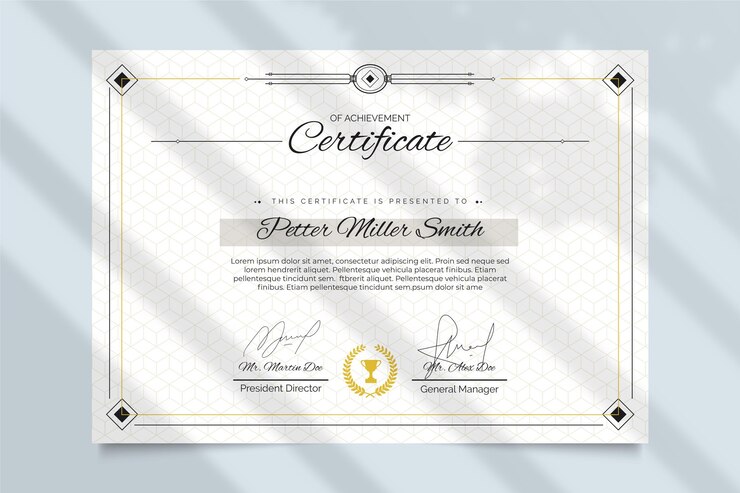 Elegant Certificate Template Concept 23 2148573332