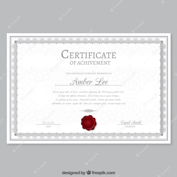 Elegant Certificate Template 23 2147514498