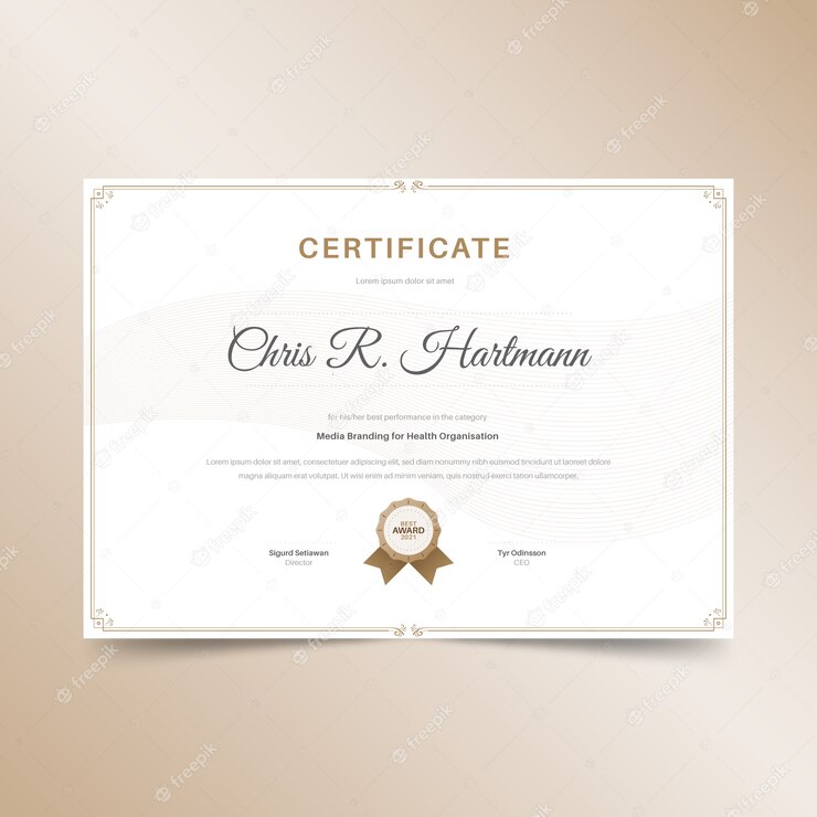 Elegant Certificate Template 23 2148407179