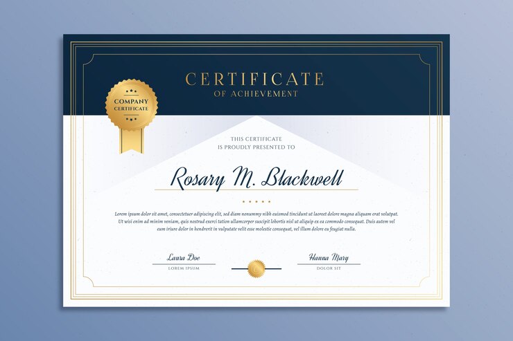 Elegant Certificate Template 52683 31851