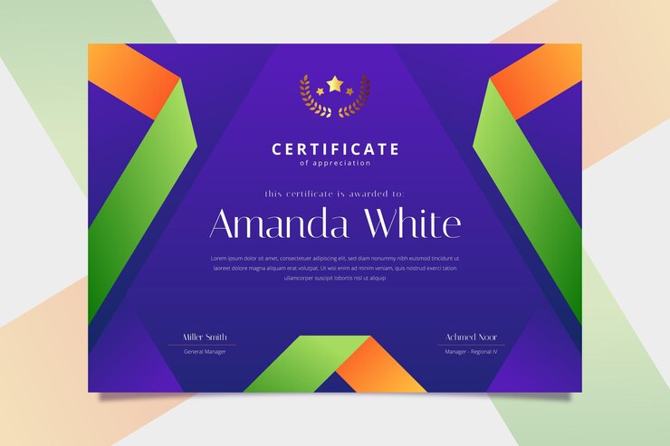 Elegant Horizontal Certificate Template 23 2148947106