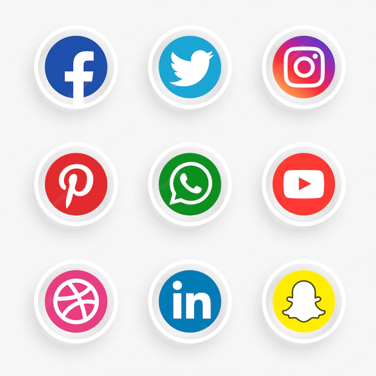 Elegant Social Media Logotype Set 1017 22238