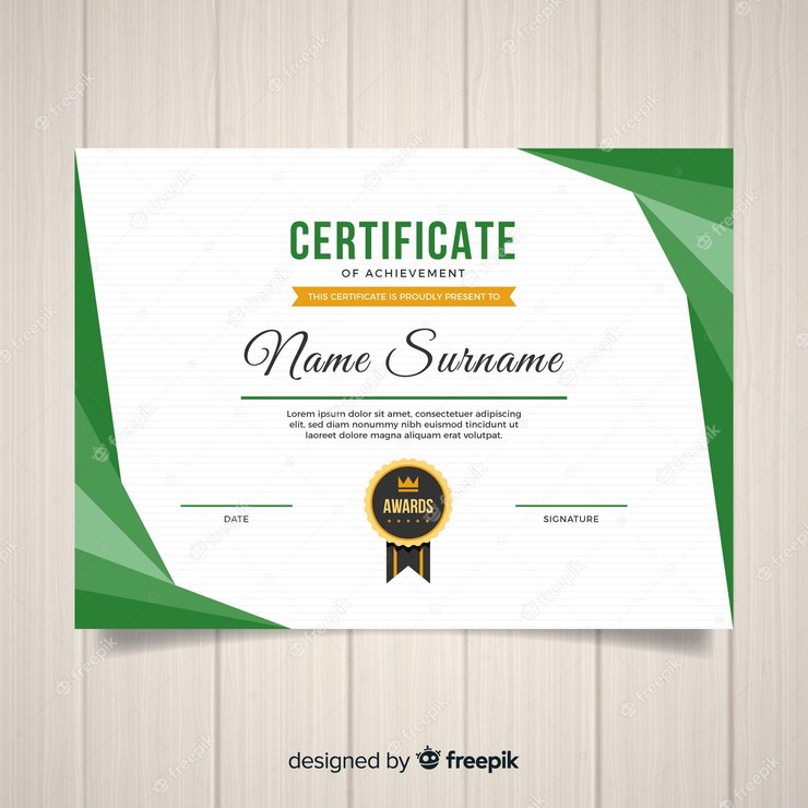 Flat Certificate Template 23 2147938507