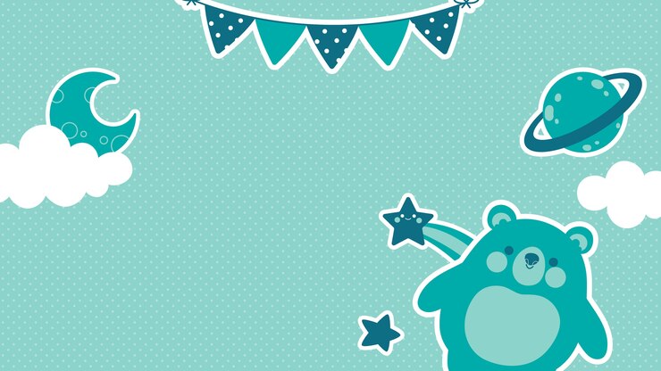 Flat Design Baby Shower Zoom Background 23 2149242843