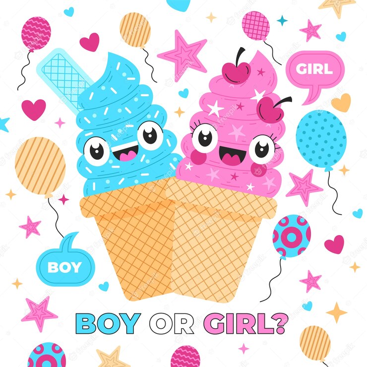 Flat Design Gender Reveal Party Concept 23 2149026810