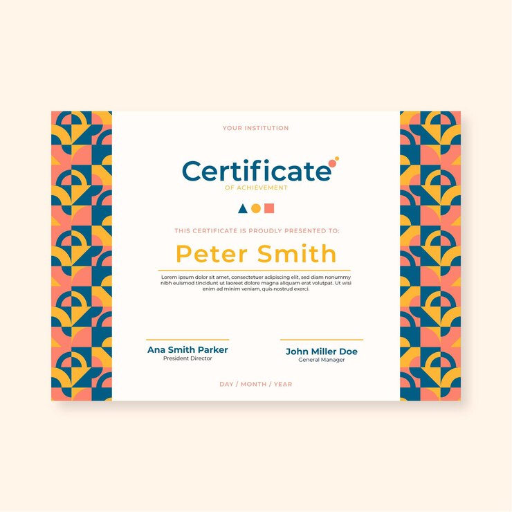 Flat Design Modern Certificate 23 2148974999