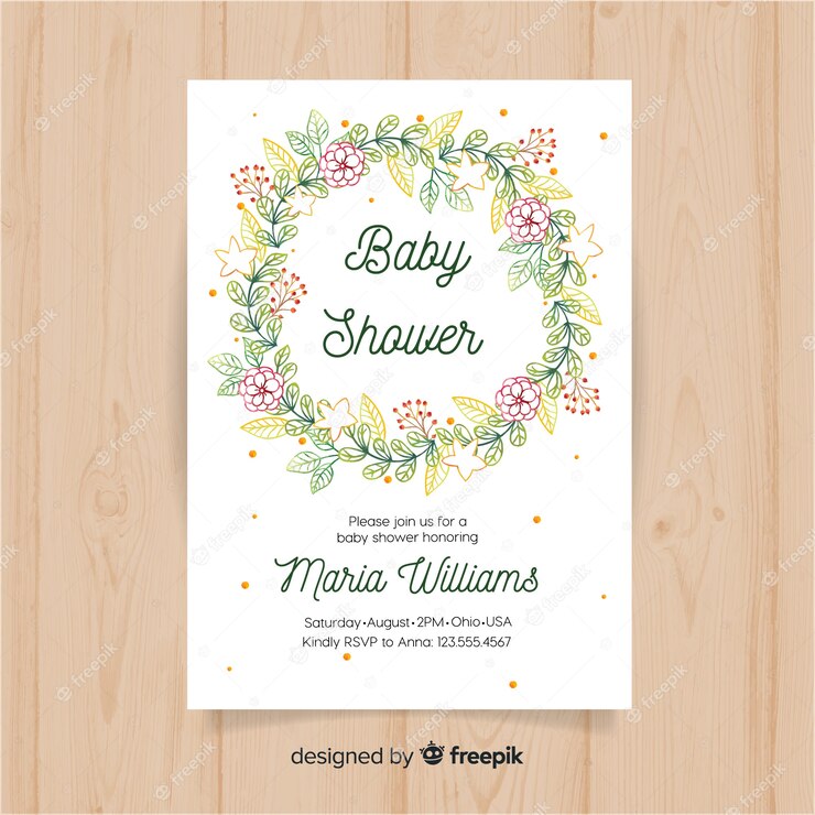 Floral Baby Shower Template 52683 952