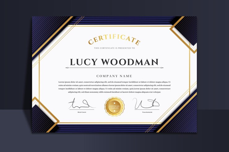 Golden Luxury Certificate Template 23 2149028002