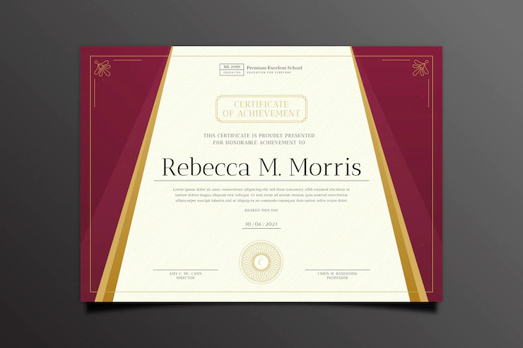 Gradient Elegant Certificate Template 23 2148983754