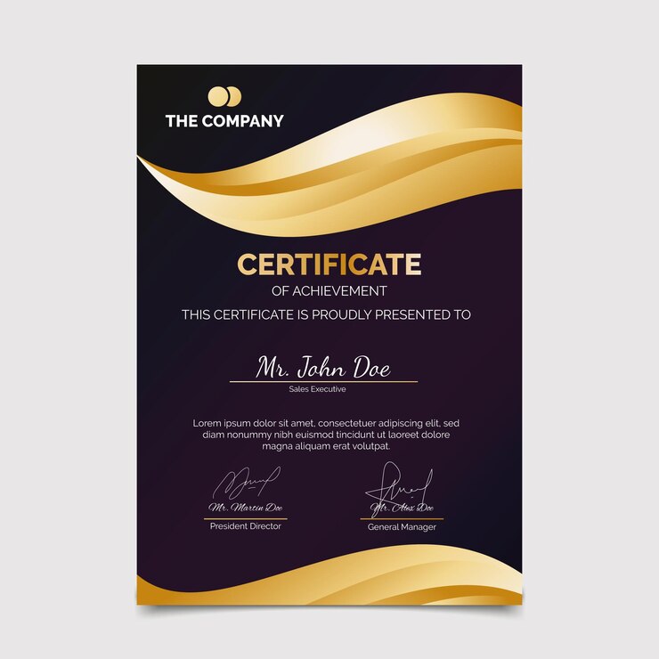 Gradient Elegant Modern Certificate Template 23 2148982958