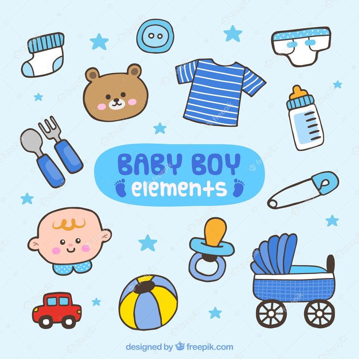 Hand Drawn Baby Boy Elements 23 2147587455