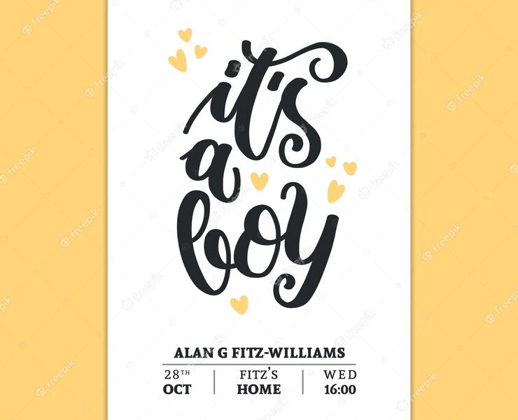 Its a boy mockup Free Psd