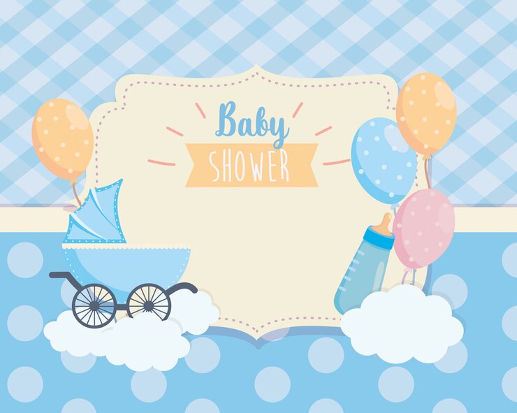 Label Baby Carriage Balloons Deccoration 24640 46076