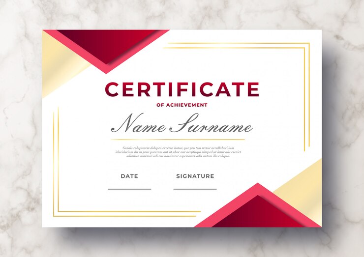 Modern Certificate Achievement Psd Template 69286 125