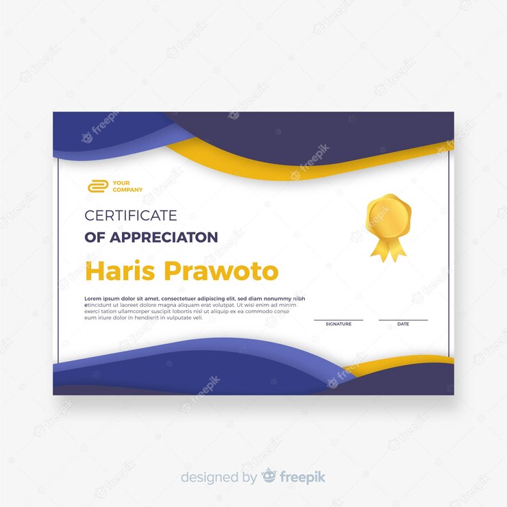 Modern Flat Certificate Template 23 2147938923