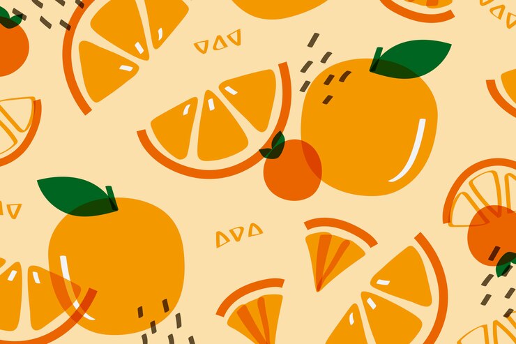Orange Fruit Memphis Style 53876 93585