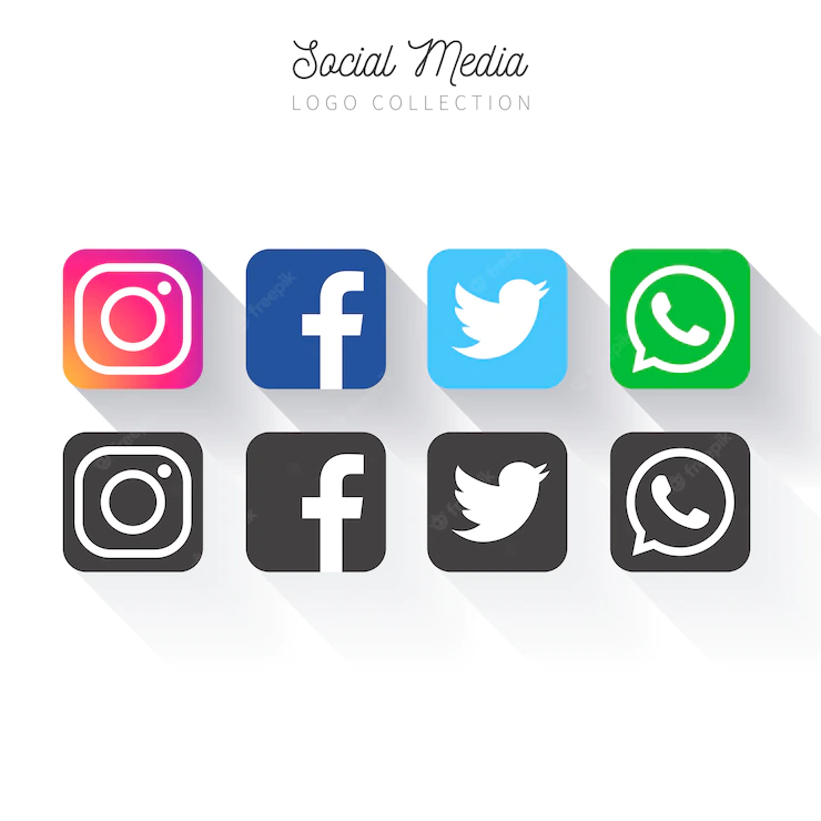 Popular Social Media Logo Collection 1361 348