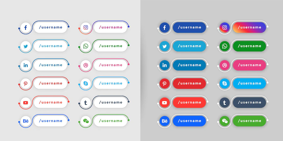 Popular Social Media Lower Third Banners Template 1017 30243