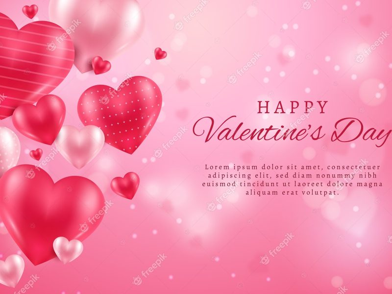 Realistic valentine’s day background Free Vector Realistic valentine’s day background Free Vector