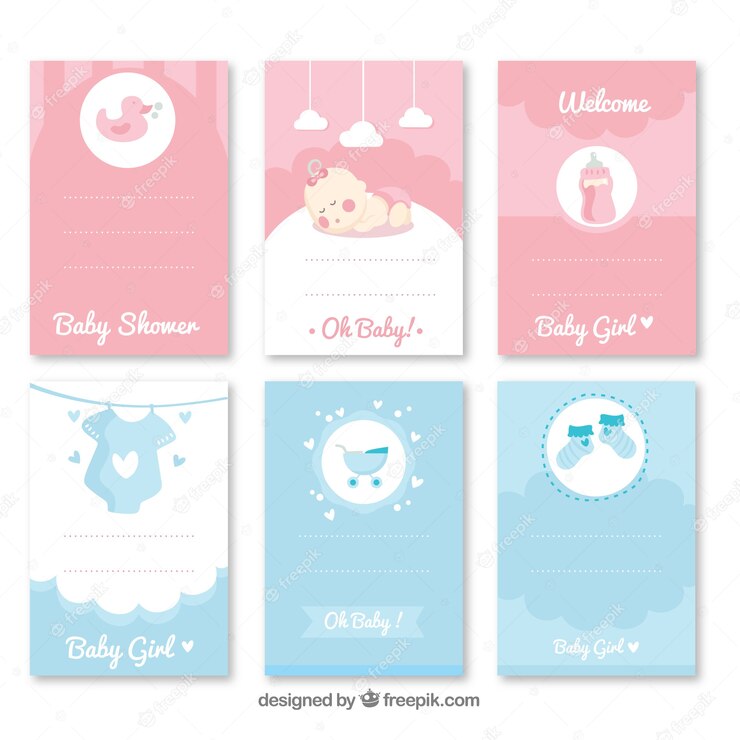 Set Baby Shower Invitation With Clothes 23 2147788336