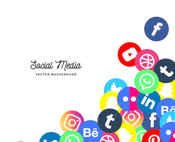 Social media background Free Vector Social media background Free Vector