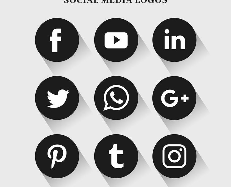 Social media logo collection Free Vector Social media logo collection Free Vector