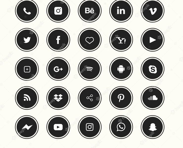 Social media logo collection Free Vector Social media logo collection Free Vector