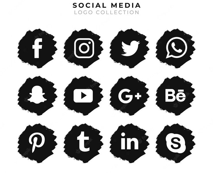 Social media logo collection Free Vector Social media logo collection Free Vector