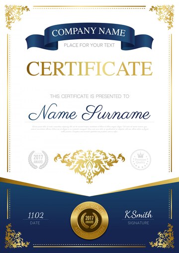 Stylish Certificate Design 1284 15338