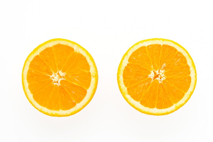 Two slices of orange Free Photo