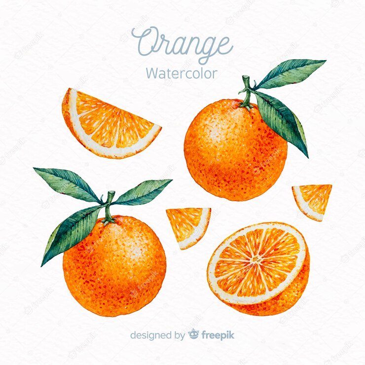 Watercolor Orange Set 52683 836