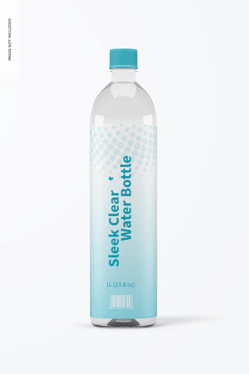 1l Sleek Clear Water Bottle Mockup 1332 3960