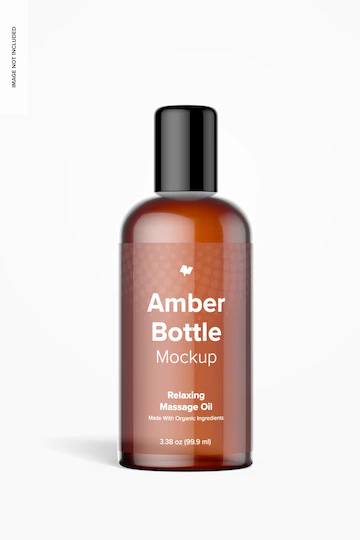 3 38 Oz Amber Bottle Mockup 1332 4912