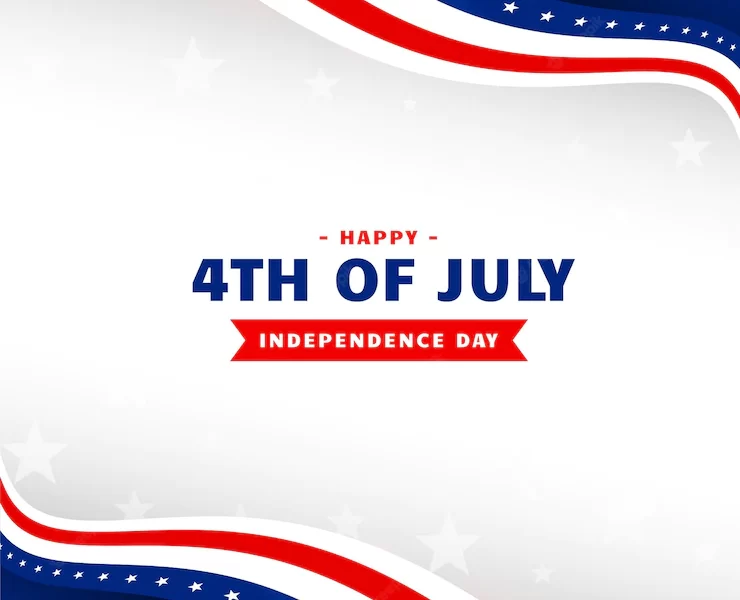 4th of july happy independece day holiday background Free Vector